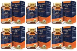 Alpha Lipoic Acid 6-in-1 Formula 1000mg,Antioxidant,Immunity,Energy Support,with Turmeric,Selenium,Vitamin C, E & B12,120 Count