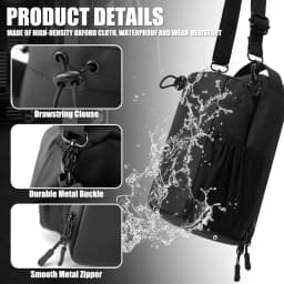 Magnetic Gym Bag Large Capacity Magnetic Carrier Bag With Phone Pocket Portable Gym Water Bottle Pouch Gym Accessories Organizer