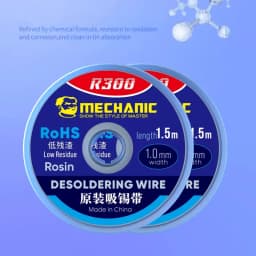 MECHANIC R300 Desoldering Braid 1.0/1.5/2.0/2.5/3.0/3.5/4.0mm Solder Remover Wick Wire Welding Tin Sucker PCB BGA Soldering Tool