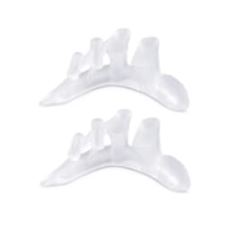 2pieces=1pair Hammer Toe Splitter Hallux Valgus Gel Insole Silicone Separators Correction Overlapping Orthopedic Foot Care