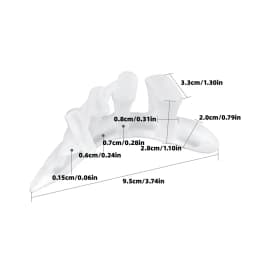 2pieces=1pair Hammer Toe Splitter Hallux Valgus Gel Insole Silicone Separators Correction Overlapping Orthopedic Foot Care