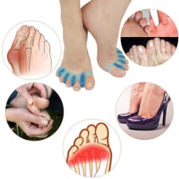 2pcs=1pair New Protective Toes Separator Suitable Bunion Corrector Material Soft Gel Straightener Spacers Stretchers Care Tool