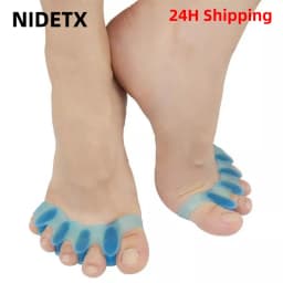 2pcs=1pair New Protective Toes Separator Suitable Bunion Corrector Material Soft Gel Straightener Spacers Stretchers Care Tool