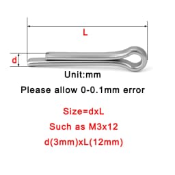 8-100mm 304 Stainless Steel Cotter Pin Metal U Clip Metal Fixing Shaft Lock Split Pins M1 M1.2 M1.5 M1.6 M2 M2.5 M3 M4 M5 M6 M8