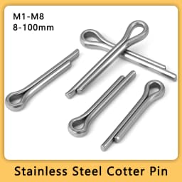8-100mm 304 Stainless Steel Cotter Pin Metal U Clip Metal Fixing Shaft Lock Split Pins M1 M1.2 M1.5 M1.6 M2 M2.5 M3 M4 M5 M6 M8