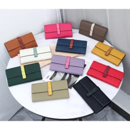 Luxury Genuine Leather Women Long Wallet Female Card Holder Clutch Bag Classic Ladies Fashion Design Leather Coin Purse