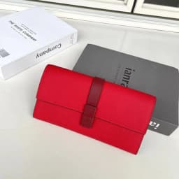 Luxury Genuine Leather Women Long Wallet Female Card Holder Clutch Bag Classic Ladies Fashion Design Leather Coin Purse