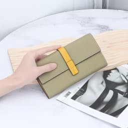 Luxury Genuine Leather Women Long Wallet Female Card Holder Clutch Bag Classic Ladies Fashion Design Leather Coin Purse