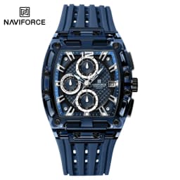 NAVIFORCE Fashion Sports Watches for Man Quartz Chronograph 50M Waterproof Date Display Silicone Band Watch Man Daily Wear Clock