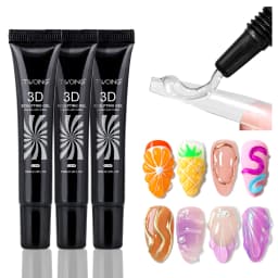 10ml 3D Nail Art Gel - DIY Designs,Waterproof Sculpting gel,Waterproof Nail Art Design Gel for Intricate Carvings & Shapes