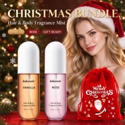 50ml Vanilla Rose Fragrance Spray Hair & Body Fragrance Mist Fresh Long Lasting Fragrance Perfume Travel Size Freshener Spray