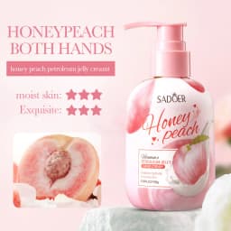 150g Peach Hand Cream, Rich in Glycerin, Peach Extract Essence, and Tocopherol, with a Moisturizing Texture That Is Non-Greasy, Can Nourish Dry Skin, and Can Be Used for Hand, Foot, and Body Care, Keeping Skin Hydrated, Soft, Smooth, and Radiant. Suitable for Rough and Dry Skin.