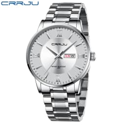 2021 CRRJU Top Brand Luxury Sport Watches Mens Quartz Wristwatch Fashion Watch Men 30ATM Waterproof Date Clock Relogio Masculino
