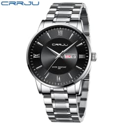 2021 CRRJU Top Brand Luxury Sport Watches Mens Quartz Wristwatch Fashion Watch Men 30ATM Waterproof Date Clock Relogio Masculino