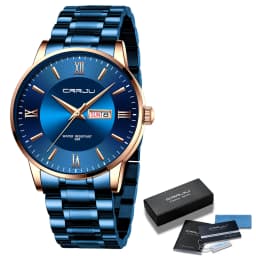 2021 CRRJU Top Brand Luxury Sport Watches Mens Quartz Wristwatch Fashion Watch Men 30ATM Waterproof Date Clock Relogio Masculino