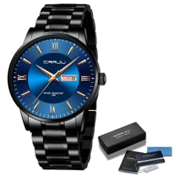 2021 CRRJU Top Brand Luxury Sport Watches Mens Quartz Wristwatch Fashion Watch Men 30ATM Waterproof Date Clock Relogio Masculino