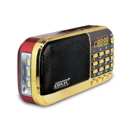 EONKO B836S FM Radio with TF USB AUX Flashlight 2*1200mah Rechargeable Battery