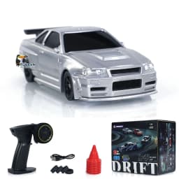 1/43 RC Speed Car RTR No Gyro 2.4G Four-wheel Drive Radio Control Racing Drifting Car Mini Gifts 4WD High Speed Model