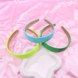 Colorful PU Headband 2.5CM Wide Headbands for Women Bright Color Soft Elastic Hair Hoop Girls Assorted Colors Hair Accessories