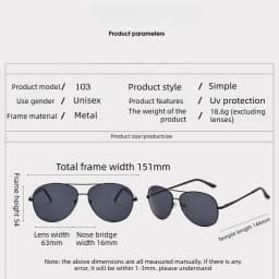 New Fashionable Aviator-Style Myopia Sunglasses Trendy Men's Driving Sun Glasses Street Style Shades Minus Diopter 0 To -4.0