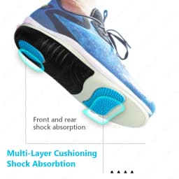 UPAKME Sports Shoe Insoles for Men & Women Plantar Fasciitis Orthotic Insert Shock Absorbing Anti Fatigue for Walking and Runing