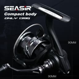 SEASIR Stream Spinning Reel 139g Ultralight Carbon Washers Max Drag 6Kg 5+1BB 5.4:1 Gear Ratio Fishing Wheel