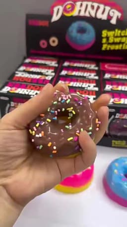 NeeDoh Donut Pinch Music Maltose Rebound Stress Relieving Toy Stress Relieving Toy Stress Relieving Toy for Life and Work