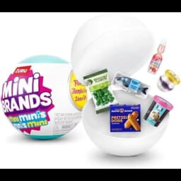 New ZURU Mini Brands Refrigerator Ball Surprise Blind Box Super Mini Snacks Toys For Role Play Home Dollhouse Furniture Gift