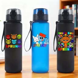 650ml Incredibox Plastic Water Cup Game Theme Sprunki Print Kettle Student Portable Large Capacity Sports Water Bottle Hot Gifts