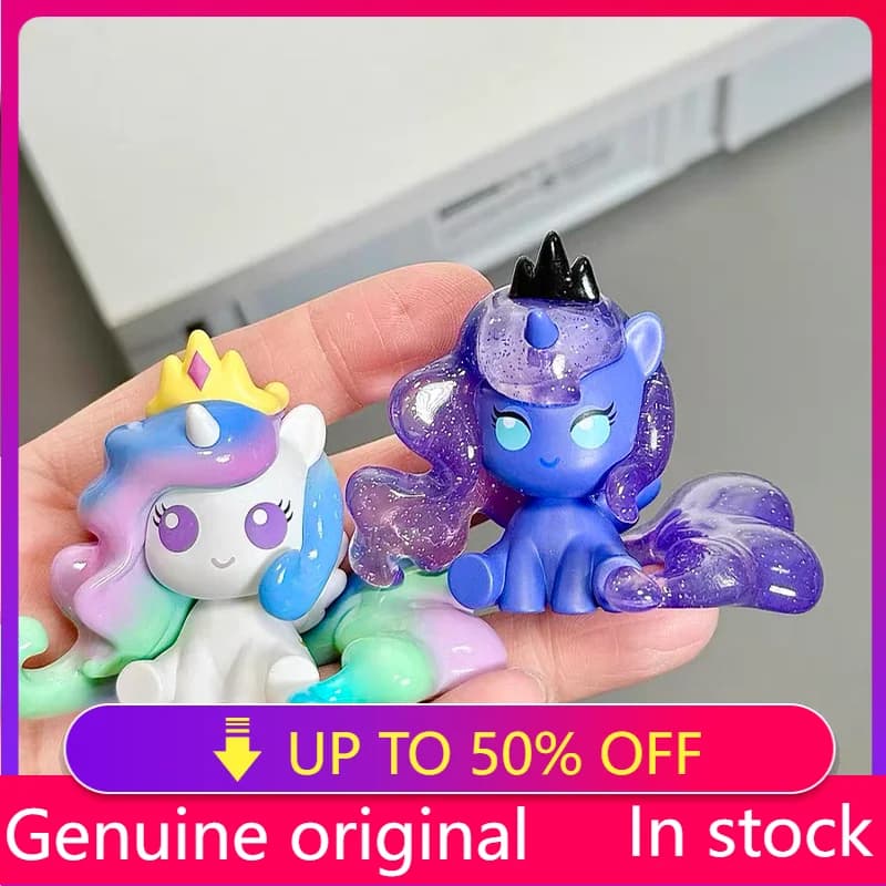 Genuine My Little Pony Friendship Is Magic Series Magic Bottle Blind Box Cute Doll Cartoon Adult Kids Toy Birthday Gifts
