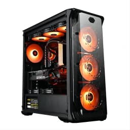 AOTESIER Gaming PC Core I7 CPU With 8G /16G RAM 256G SSD HD4600 ATX/ITX/M-ATX Full View Side Panel Temper Glass Front PC Gamer