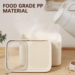 Dog Food Storage Container 5/10/15L Large Capacity Transparent Pet Food Bucket Box Moisture Proof Dog Cat Dry Food Bin