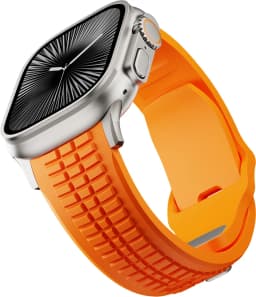 Silicone TPU Strap for Apple Watch Band Ultra 4 3 49mm 46mm 45mm 44mm Titanium Color Bracelet for IWatch Series 12 11 10 9 8 SE