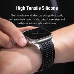 Silicone TPU Strap for Apple Watch Band Ultra 4 3 49mm 46mm 45mm 44mm Titanium Color Bracelet for IWatch Series 12 11 10 9 8 SE
