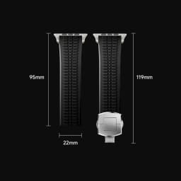 Silicone TPU Strap for Apple Watch Band Ultra 4 3 49mm 46mm 45mm 44mm Titanium Color Bracelet for IWatch Series 12 11 10 9 8 SE