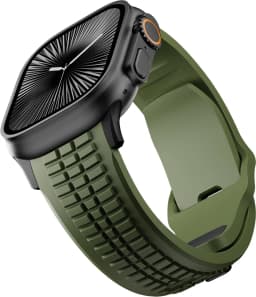 Silicone TPU Strap for Apple Watch Band Ultra 4 3 49mm 46mm 45mm 44mm Titanium Color Bracelet for IWatch Series 12 11 10 9 8 SE