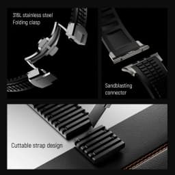 Silicone TPU Strap for Apple Watch Band Ultra 4 3 49mm 46mm 45mm 44mm Titanium Color Bracelet for IWatch Series 12 11 10 9 8 SE