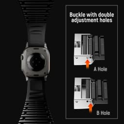 Silicone TPU Strap for Apple Watch Band Ultra 4 3 49mm 46mm 45mm 44mm Titanium Color Bracelet for IWatch Series 12 11 10 9 8 SE