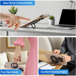 360°Rotation Magnetic Phone Ring For MagSafe Phone Grip Universal Magnetic Cellphone Stand Holder Finger Ring For iPhone 17 16