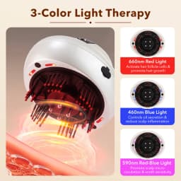 Portable Red Light Head Massager 660nm with Mist Spray Kneading Scalp Relaxation Machine Oil Applicator for Head Massage