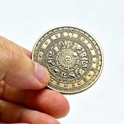 Lucky Challenge Coin Twelve Constellations Divination Tarot Zodiac Flipping Decision Making And Fun Quiet Cool Gadgets Stuff