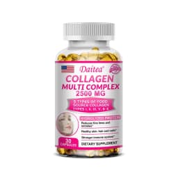 Daitea Hydrolyzed Collagen Supplement – Supports Healthy Skin, Joints, Hair, Nails - Antioxidant - Dietary Supplement