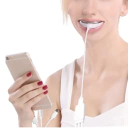 4 In1 USB Rechargeable Oral and Dental Care Red Light Whitening Teeth Bleach Clean Home Travel