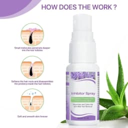 Permanant Hair Removal Inhibitor Spray Beard Bikini Intimate Legs Body Armpit Painless Facial Stop Hair