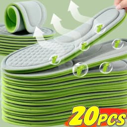 2/20pcs Memory Foam Orthopedic Insoles Unisex Deodorizing Insole Shoes Sports Absorbs Sweat Soft Antibacterial Shoe Accessories