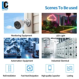 Switching Power Supply 5V/12V/24V/48V DIN Rail Power Supply AC to DC HDR-15/30/60/100/150W LED DC Switching Power Supply