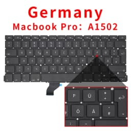 US/UK/RU/GR/FR/SP/BR/IT/PT/PO/TR/TI Laptop Keyboard For Apple Macbook Pro Retina 13" A1502 ME864 ME865 ME866 Replacement