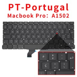 US/UK/RU/GR/FR/SP/BR/IT/PT/PO/TR/TI Laptop Keyboard For Apple Macbook Pro Retina 13" A1502 ME864 ME865 ME866 Replacement
