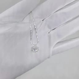 Best Selling S925 Silver Moissanite Necklace Thick Chain Women Birthday Gift 1-2CT Diamond Necklace Exquisite Party Jewelry