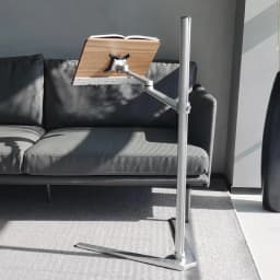 UP-8AW Aluminum Reading Book Rack Floor Stand Office Notebook Tray Book Tablet Tray Height Adjust